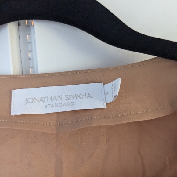 Ellen Top in Camel JONATHAN SIMKHAI STANDARD - Picture 4 of 4